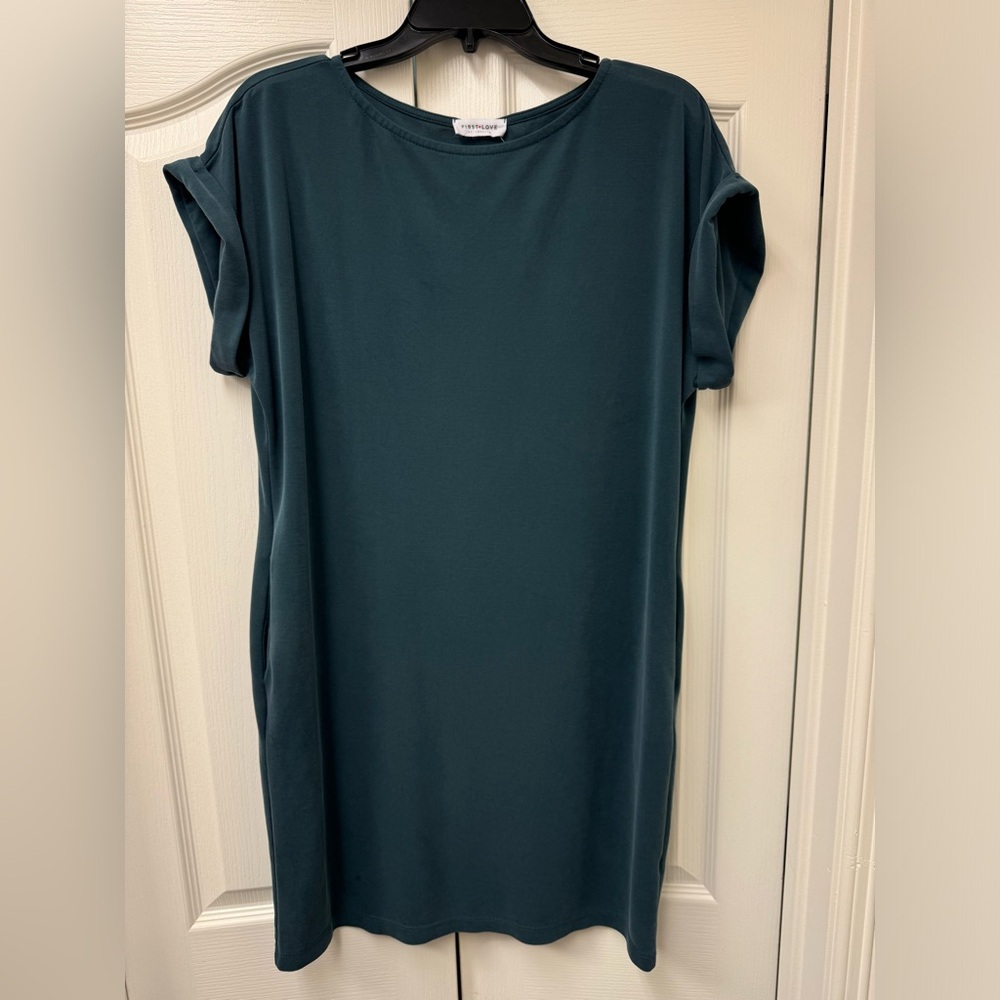 First Love Soft Brushed Short Dress w/ Pockets